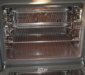 Oven after professional cleaning